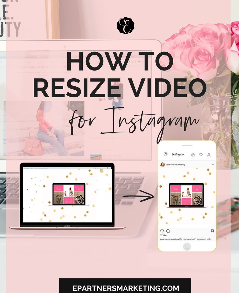 How to resize video for Instagram - Rectangle to Square Video Tutorial - Shot cut - Adobe Spark - E-Partners Marketing