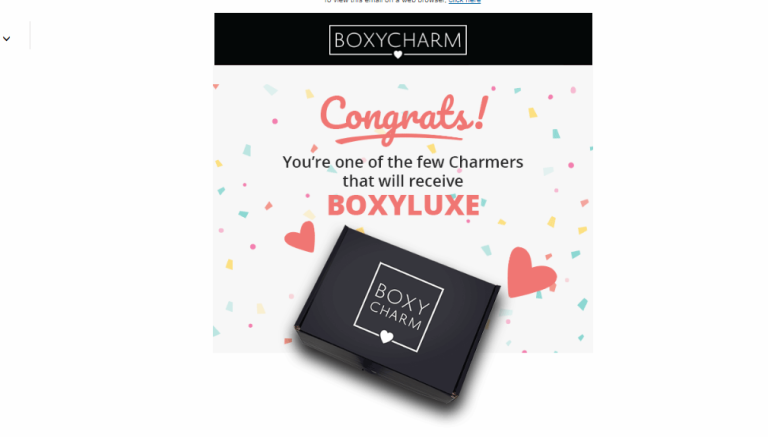 Boxyluxe Confusion - Upgrade Confirmation